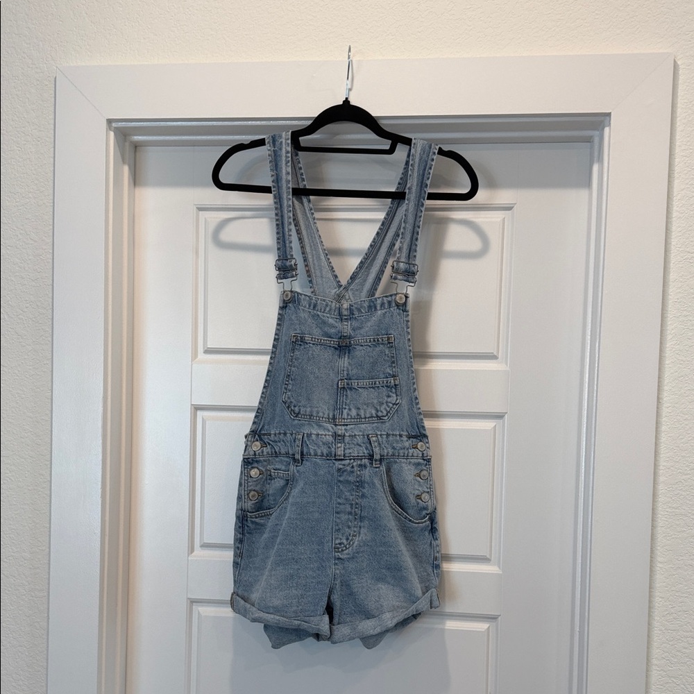 We The Free Blue Denim Women Shorts
